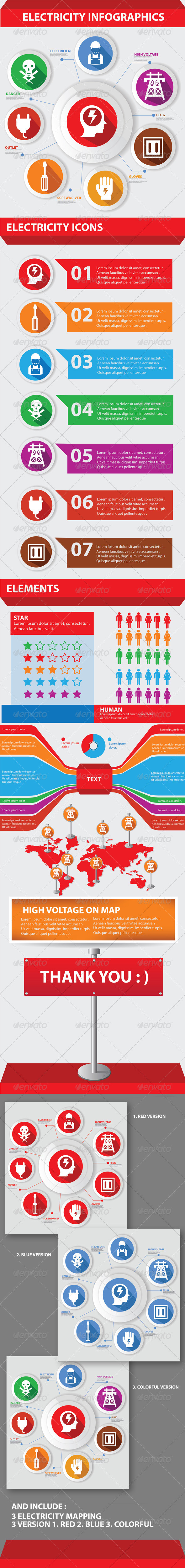 GraphicRiver Electricity Infographics Design 5971949 GraphicRiver Electricity Infographics Design 5971949