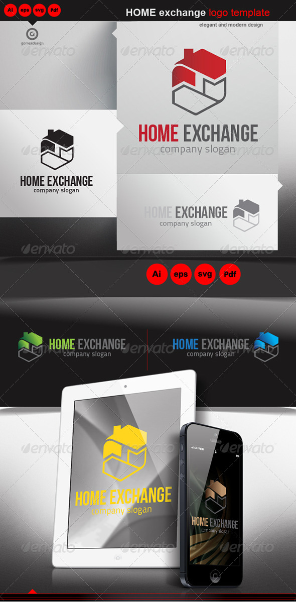 Home Exchange - Logo Templates