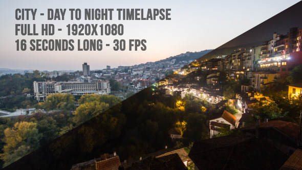 City Day to Night Timelapse City Day to Night Timelapse