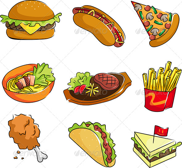 Fast Food Icons Fast Food Icons