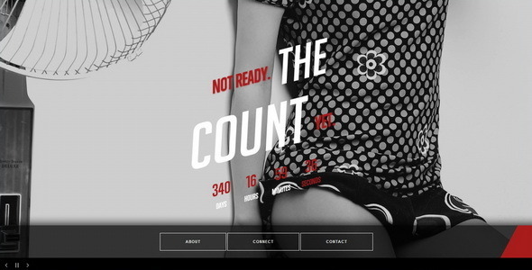 The Count || Responsive Coming Soon Page