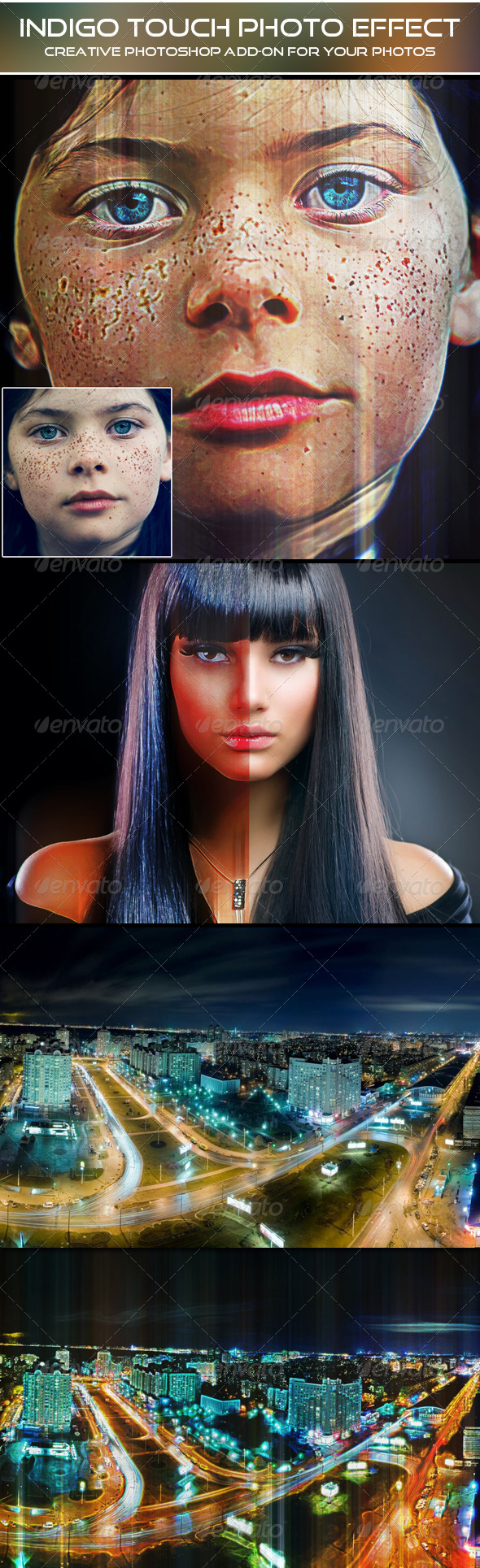 Indigo Touch Photo Effect - Photo Effects Actions