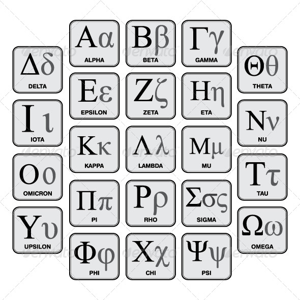 Greek Alphabet and Symbols Greek Alphabet and Symbols