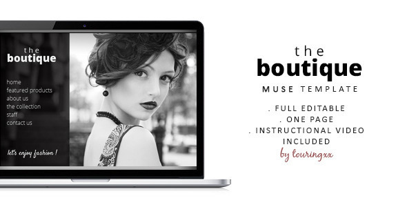 The Boutique One Page Muse Theme