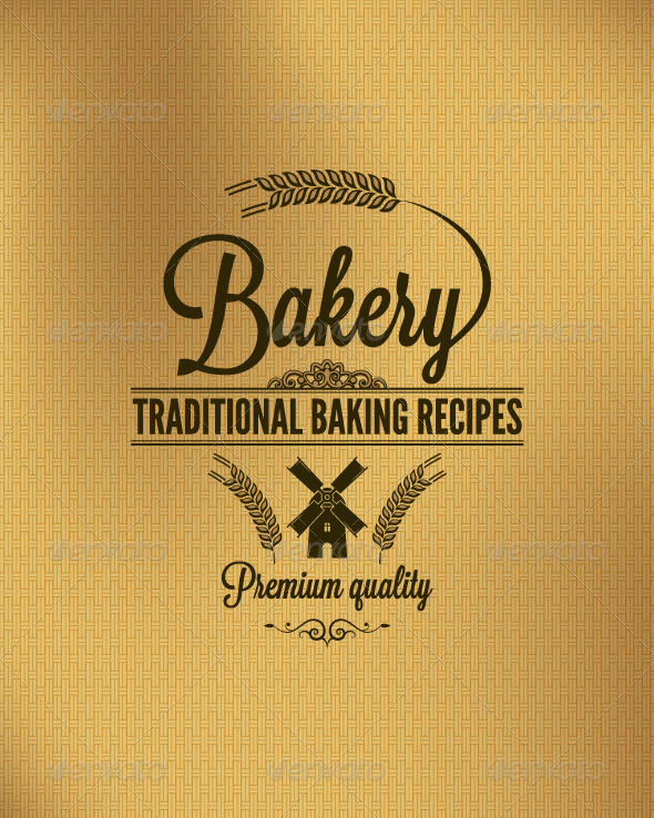 Bakery Vintage Label Background Bakery Vintage Label Background