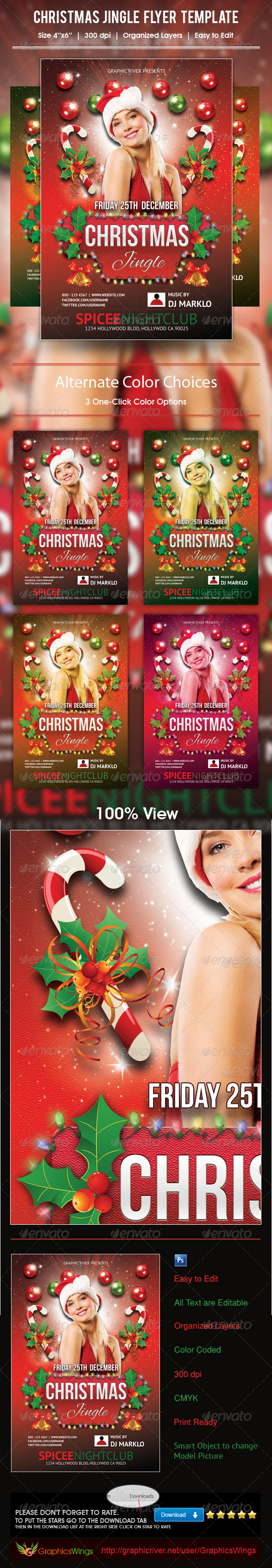 Christmas Jingle Flyer Template Christmas Jingle Flyer Template