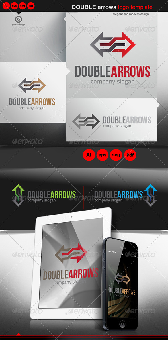 Double Arrows - Logo Templates