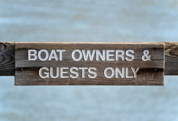 Boat Owners Sign
