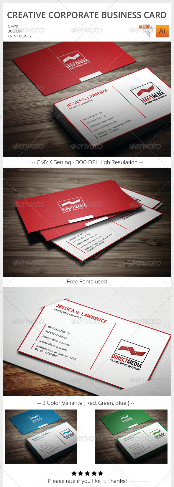 Creative Corporate Business Card Creative Corporate Business Card