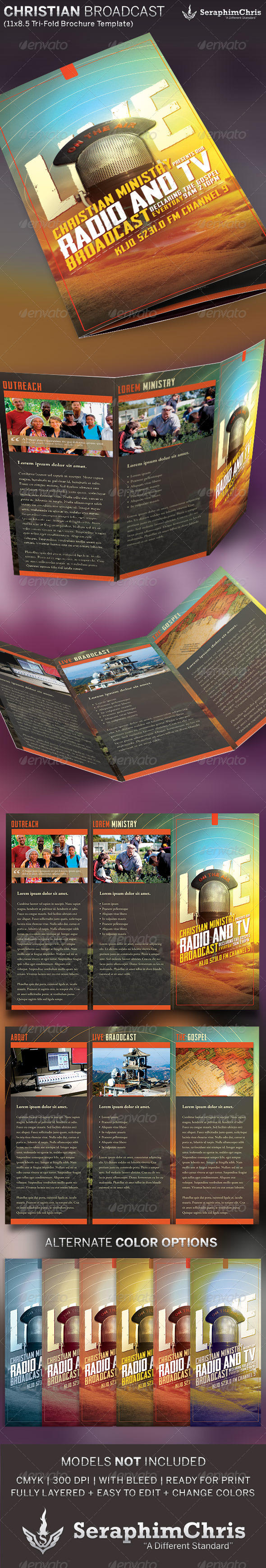 Christian Radio Ministry Brochure Template Christian Radio Ministry Brochure Template