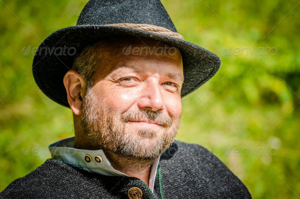 Portrait of traditional Bavarian man