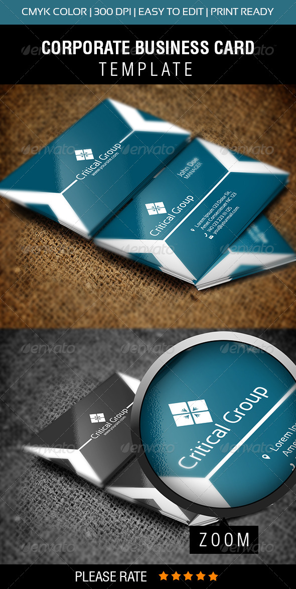 Critical Group Business Card Critical Group Business Card