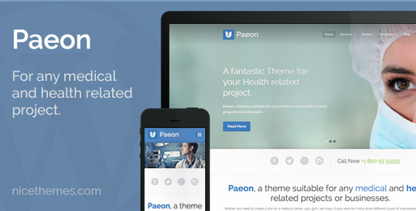 Paeon - Medical WordPress Theme