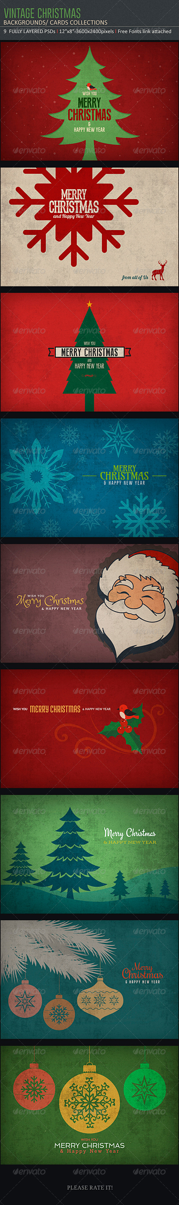 Vintage Christmas Backgrounds Vintage Christmas Backgrounds