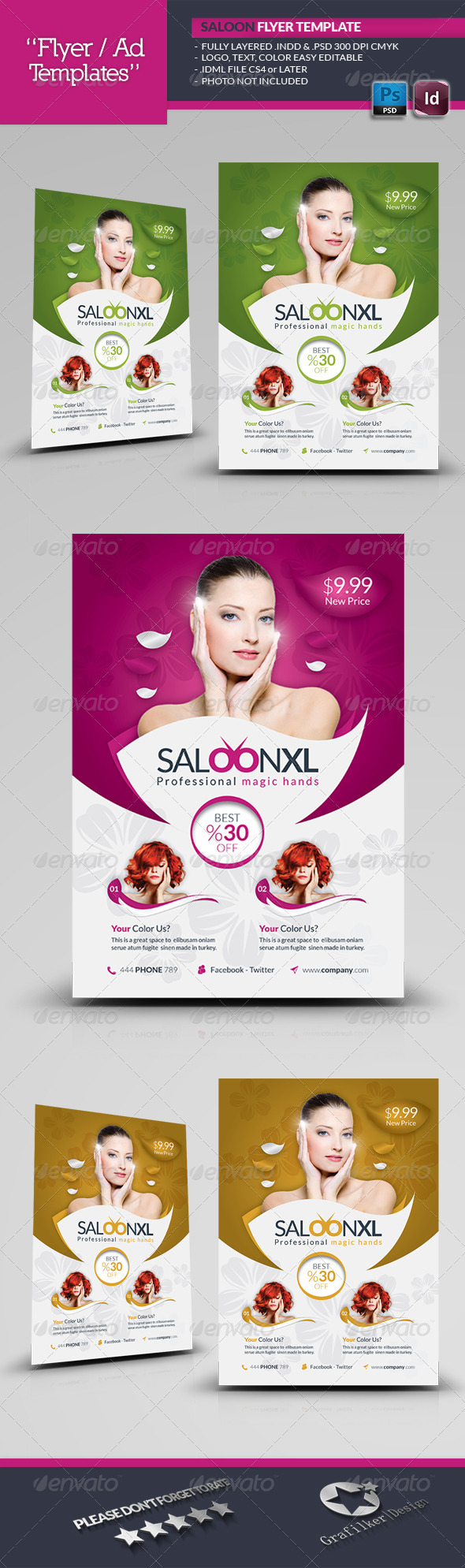 Beauty Saloon Flyer Template Beauty Saloon Flyer Template