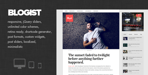 Blogist - Personal Blog theme