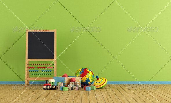 Play room with toys