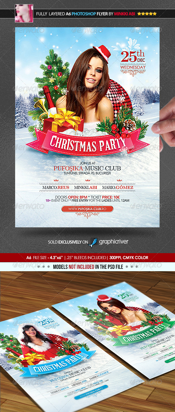 Christmas Party Poster/Flyer - Holidays Events