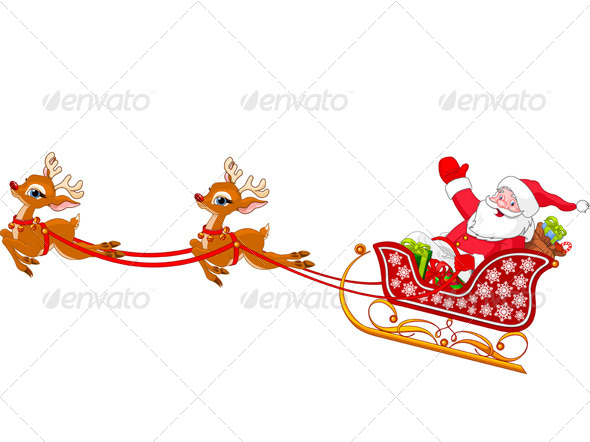 Santa Claus in Sled Santa Claus in Sled