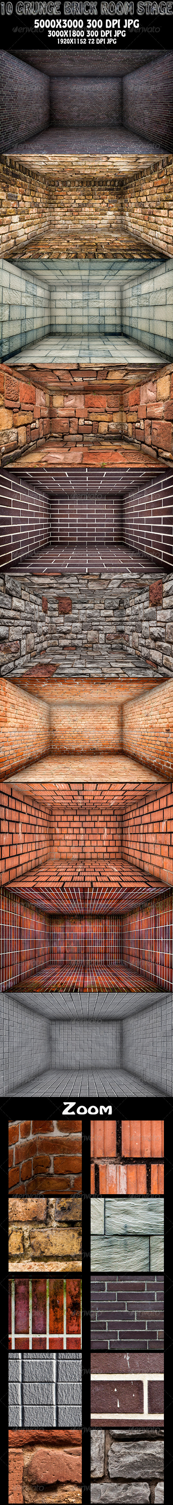 10 Grunge Brick Room Stage 10 Grunge Brick Room Stage