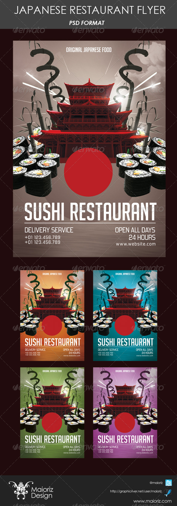 Japanese Restaurant Flyer