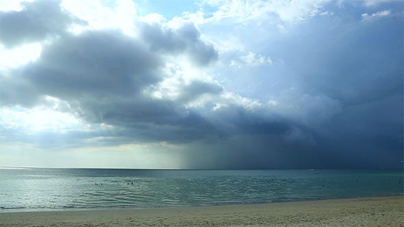 Rain Clouds Over the Sea Rain Clouds Over the Sea