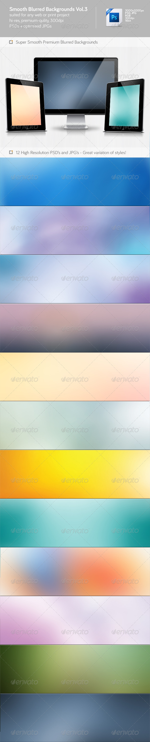 Smooth Blurred Backgrounds Vol.3 Smooth Blurred Backgrounds Vol.3