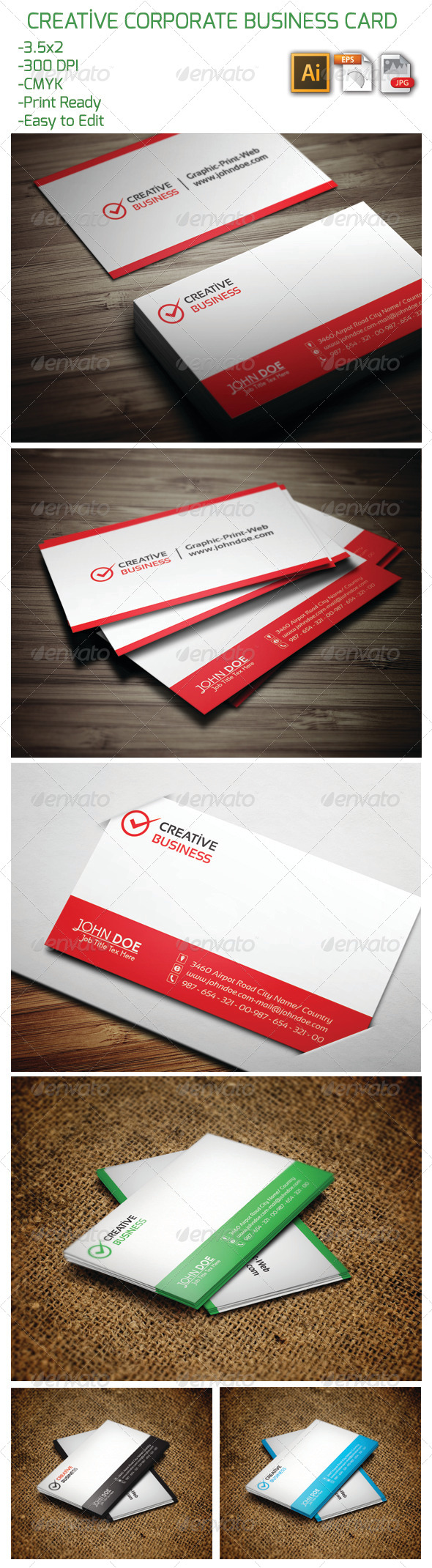 Creative Corporate Business Card 16 Creative Corporate Business Card 16