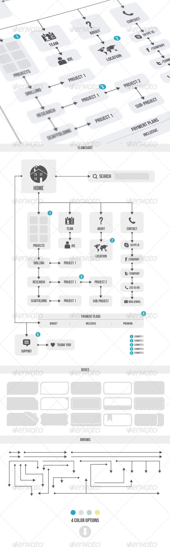 GraphicRiver Flowchart & Elements 6042719 GraphicRiver Flowchart & Elements 6042719