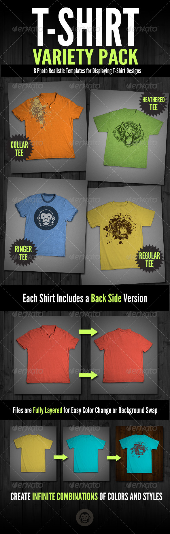 T-Shirt Mock-Ups Variety Pack T-Shirt Mock-Ups Variety Pack