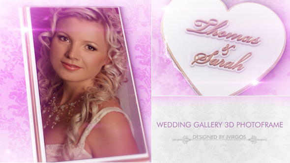 Romantic Wedding Gallery 3D Photo Frame Romantic Wedding Gallery 3D Photo Frame