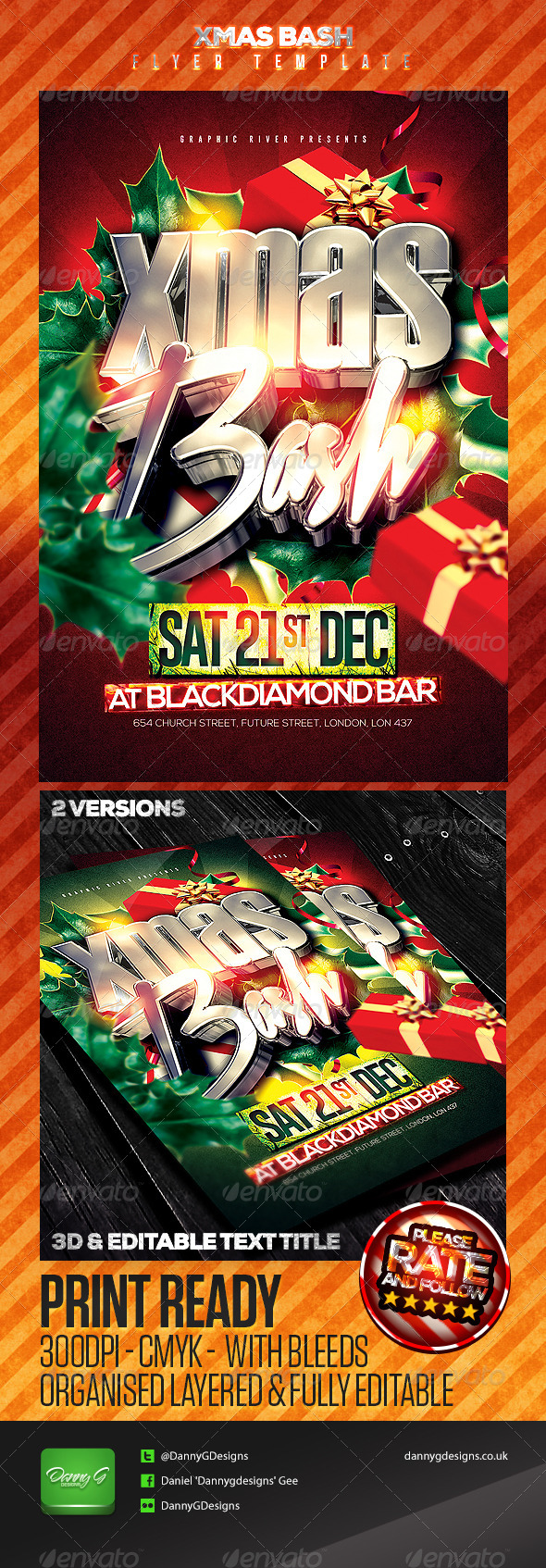 Xmas Bash Flyer Template Xmas Bash Flyer Template