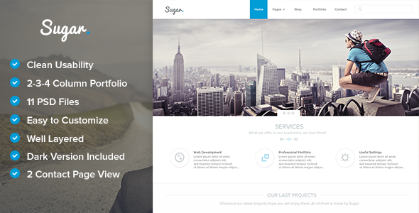 Sugar - Creative PSD Template