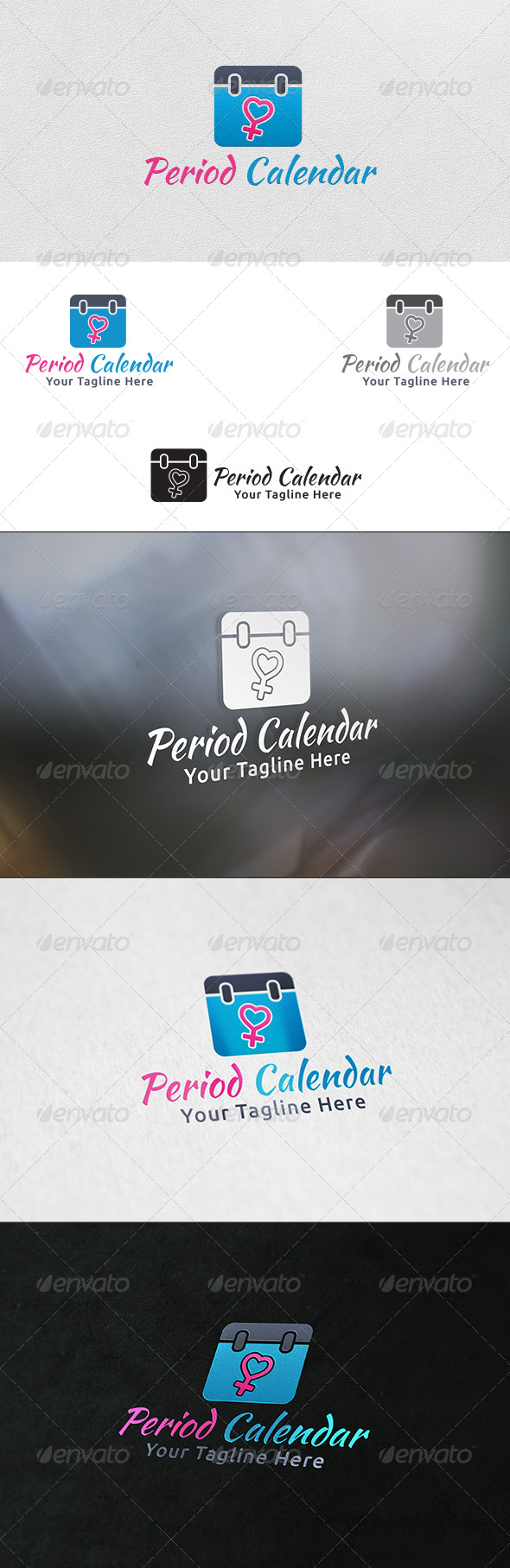 Period Calendar Logo Template Period Calendar Logo Template