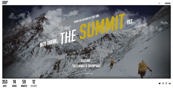 The Summit || Responsive Coming Soon Page