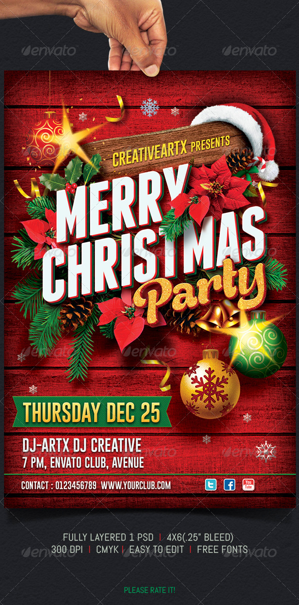 Christmas Party Flyer Christmas Party Flyer