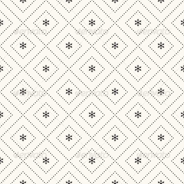 Vector Seamless Winter Retro Pattern Vector Seamless Winter Retro Pattern