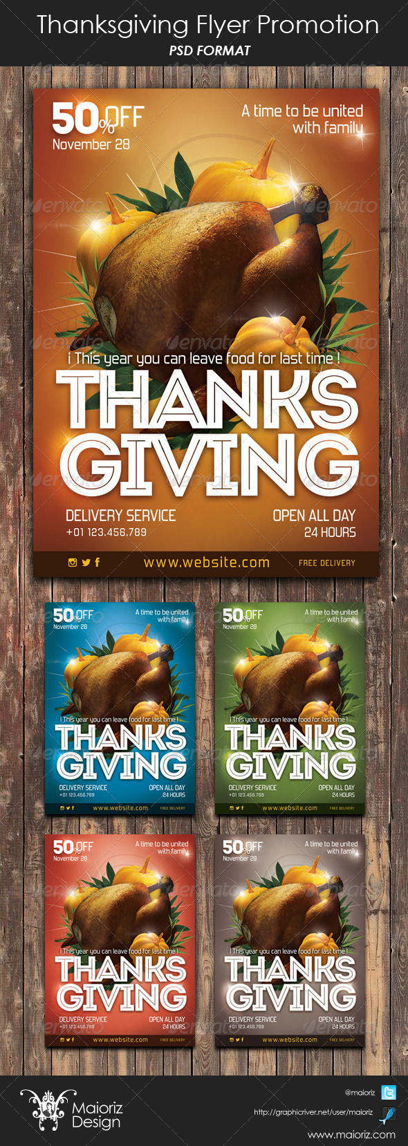 Thanksgiving Flyer Promote