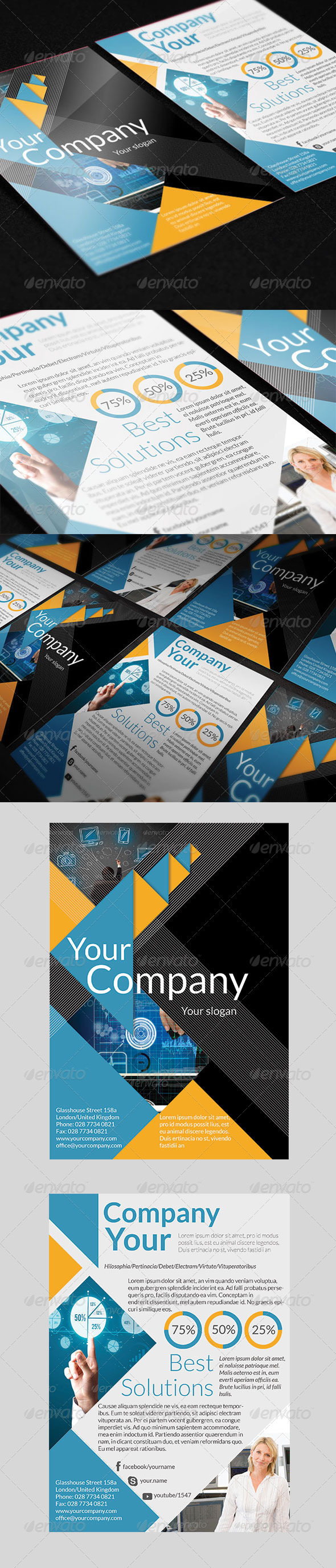 Business Triangle Flyer Business Triangle Flyer