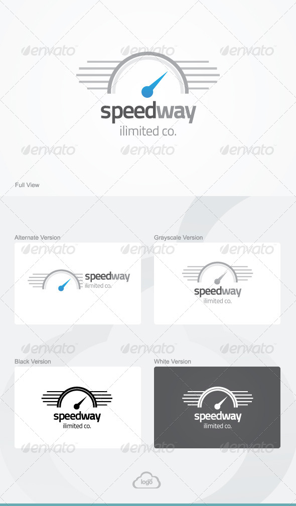 Speed Way Logo Template