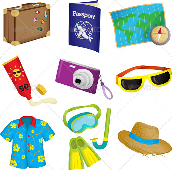 Summer Travel Icons Summer Travel Icons