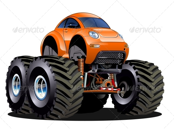 Cartoon Monster Truck Cartoon Monster Truck