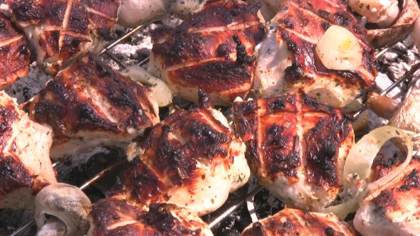 Chicken On A Grill Chicken On A Grill