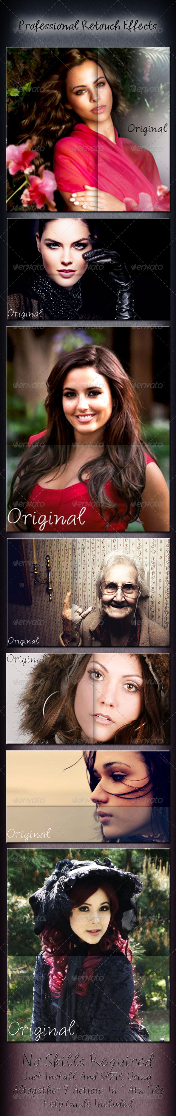 Photoshop Retouch Effects - Photo Effects Actions