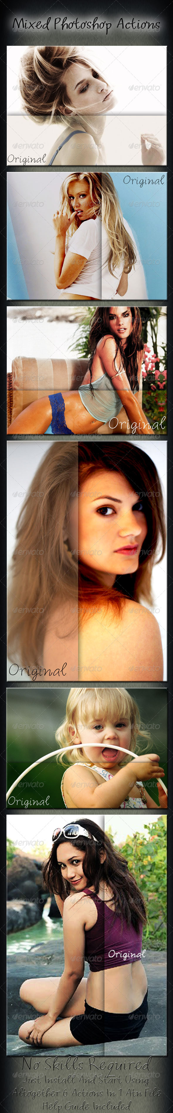 Mixed Photoshop Actions - Photo Effects Actions