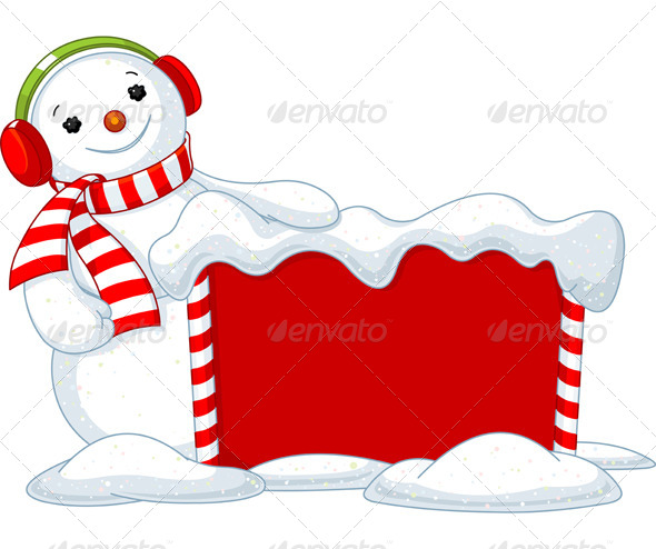 Christmas Board and Snowman Christmas Board and Snowman
