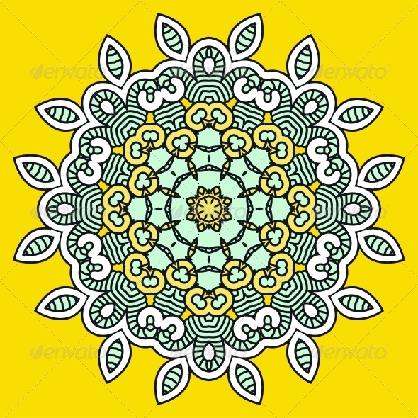 Vector Round Decorative Design Element Vector Round Decorative Design Element