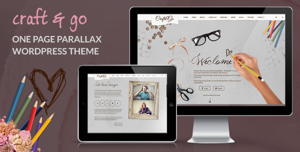 Craft&Go - Parallax OnePage Modern WordPress Theme