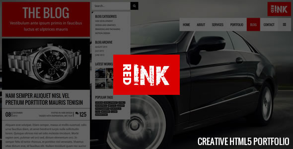 RedInk - Responsive HTML5 Template