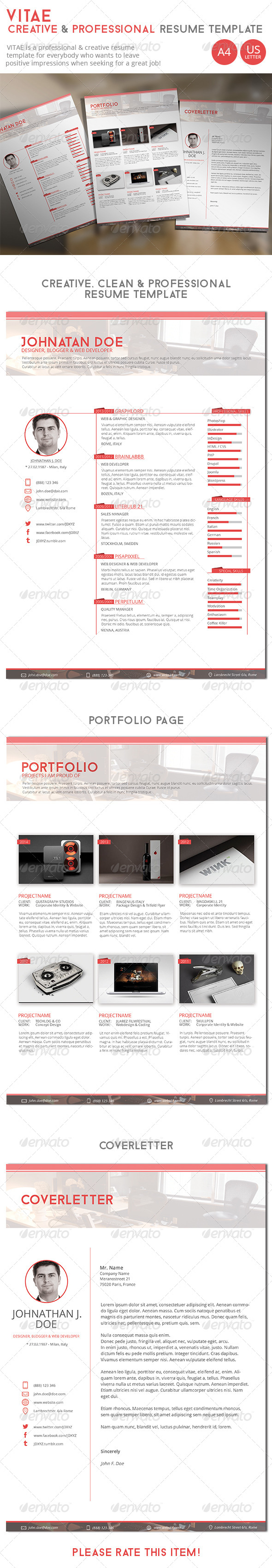 Vitae Resume Template Vitae Resume Template